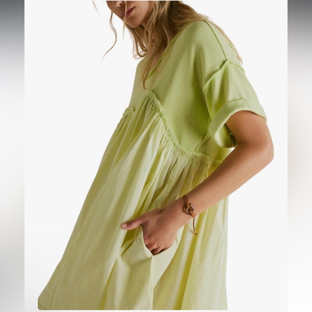 Free People Catalina Mini  Babydoll Dress Size Small - Picture 2 of 7